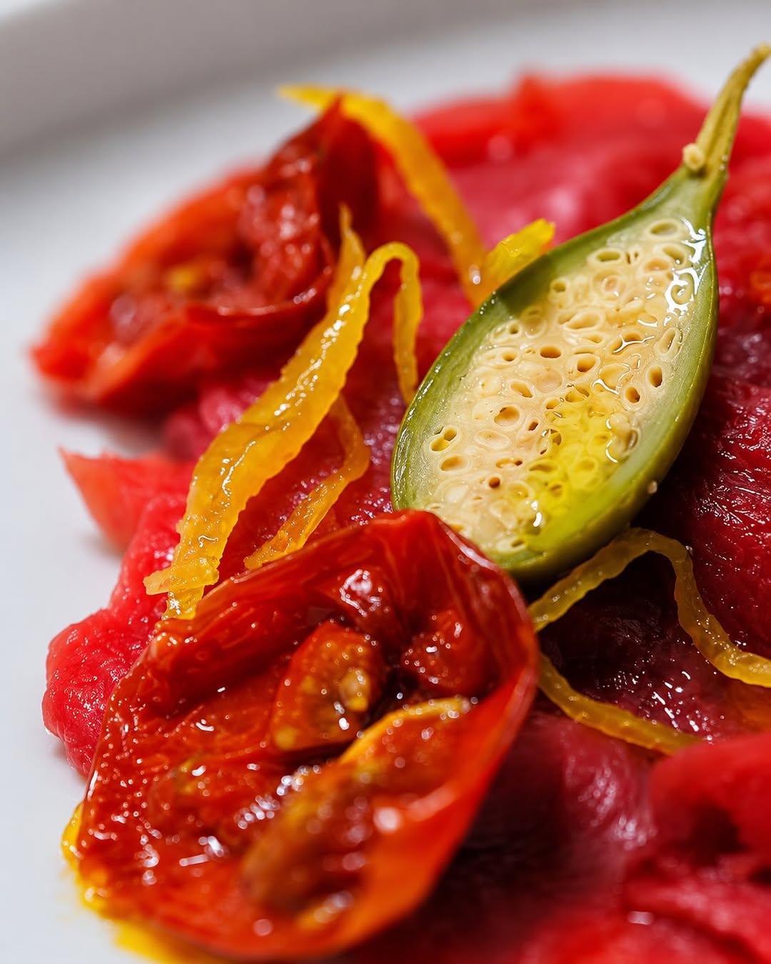 Pomodori confit e capperi